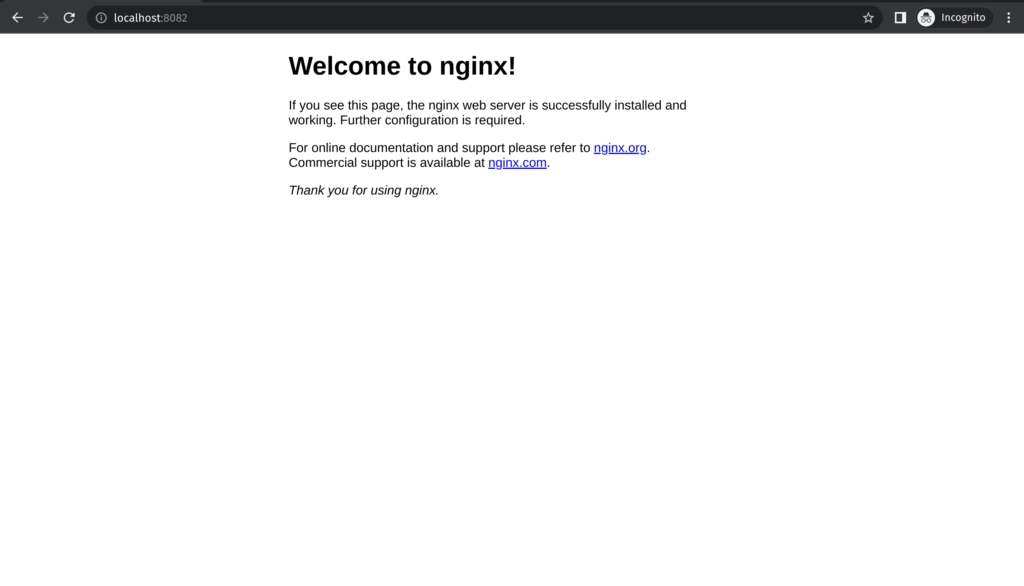 nginx-service port-forward